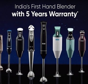 BOSS Appliances Introduces India’s First Hand Blender with a Revolutionary 5-Year Warranty