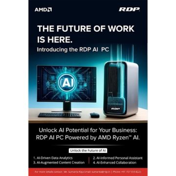 India Welcomes Its First AI Desktop PC: RDP Unveils Groundbreaking Technology Powered by AMD Ryzen™ AI Processor